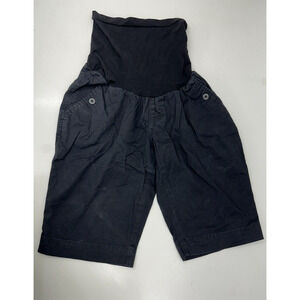 Womens Oh! Momma Black Bermuda Shorts Size Small